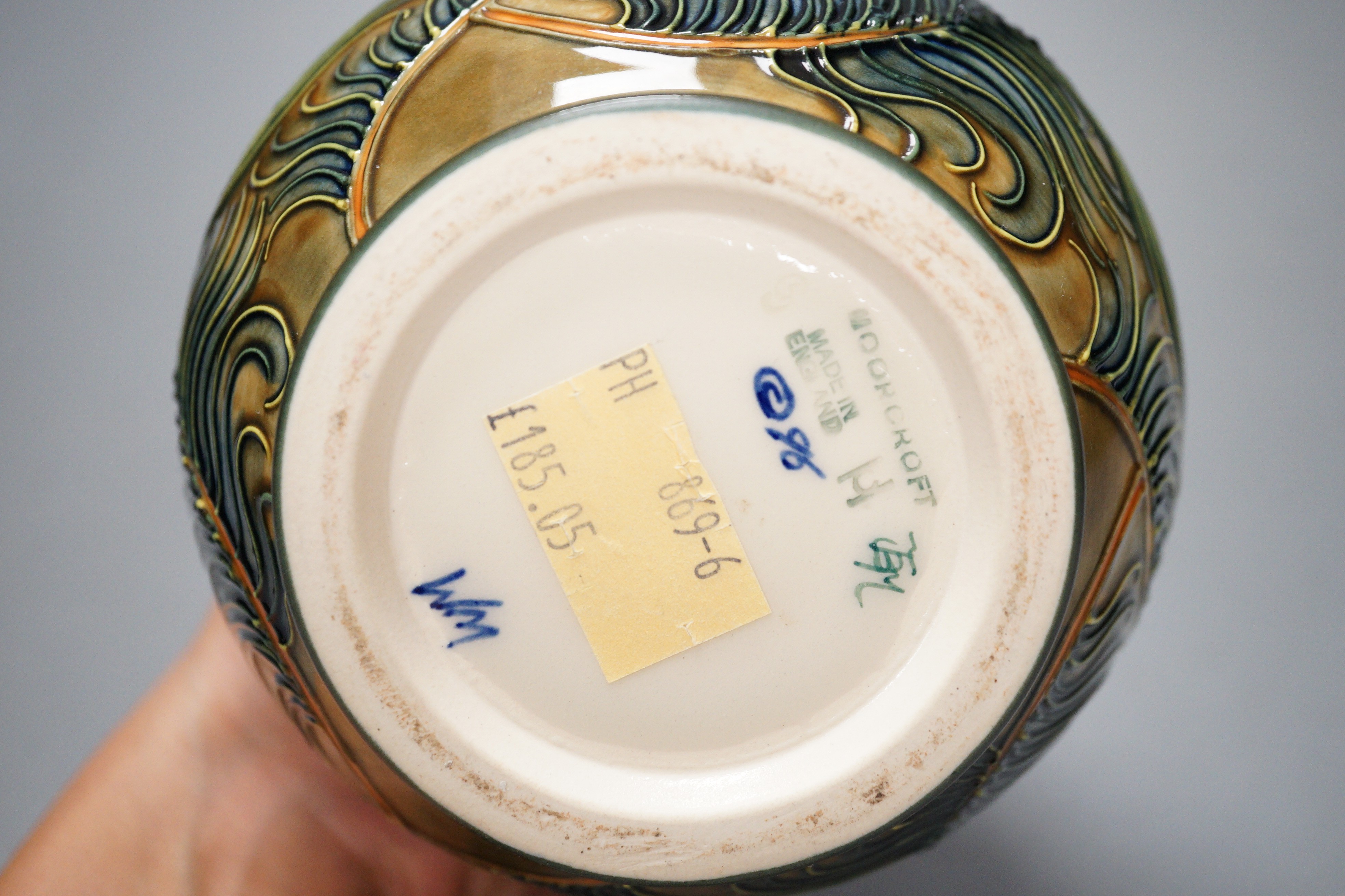 A Moorcroft pottery vase, decorated with the 